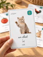⁦بطاقات مونتيسوري لتعلّم العربية والفرنسية والإنجليزية⁩ - الصورة ⁦4⁩